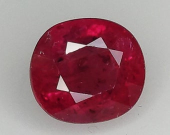Exquisite 1.80CT Natural Red Ruby Oval Cut | 6.71x6.16x4.52mm | Premium Gem | Ideal for Bespoke Jewelry & Rings | Radiant Luster Quality