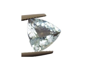 Natural 2.88 ct Aquamarine Gemstone - Trilliant Cut 10.36x10.34x5.80 mm - Certified Loose Blue Beryl for Custom Jewelry - Untreated Gemstone