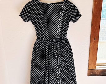 60s Polka Dot Dress | Vintage 50s Dress | 60s Mod Dress | Vintage Lanz Dress | 60&#39;s Women&#39;s Style
