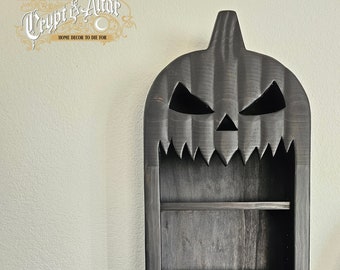 The Jack O&#39; Lantern Pumpkin Curio Shelf - Sinister