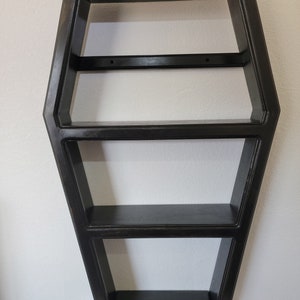 The Coffin Shelf w/LED Lighting V2 Large - Vintage Black