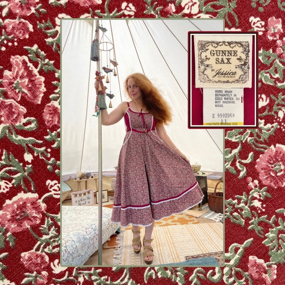 SALE Beautiful Wine Colored Hippie Princess Flora… - image 1