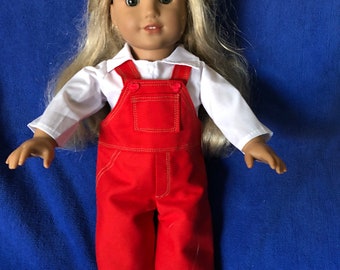 Real Denim Overalls for your 18" doll which come in many colors!