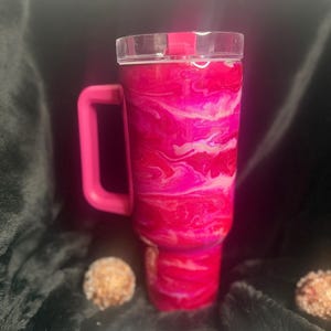 40oz Alcohol Ink Tumbler with handle