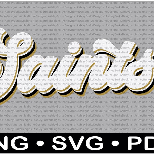 Saints Retro Echo Design - SVG PNG pdf Digital Cut Instant Download - For Saints Fan