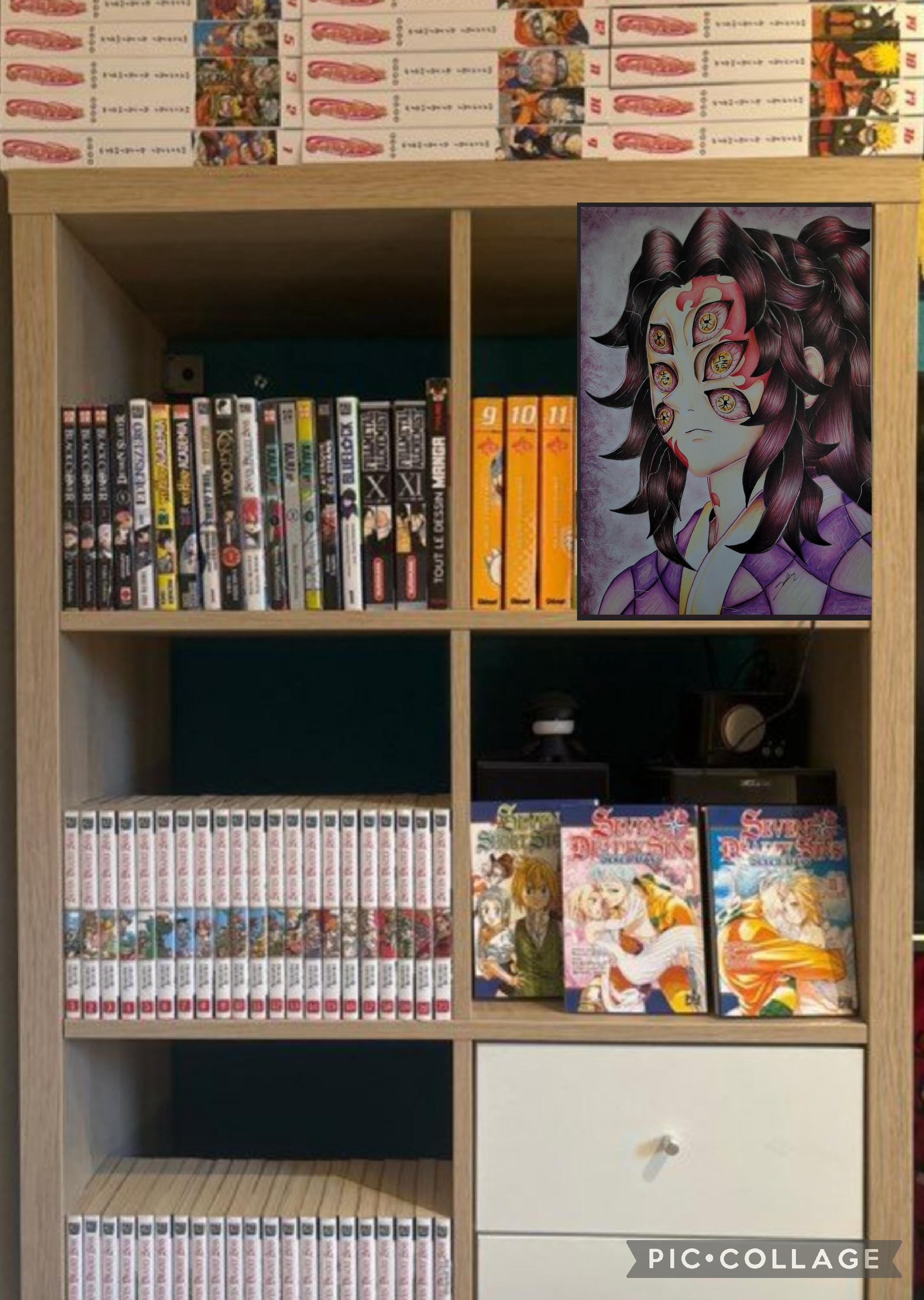 Portrait A3 Kokushibo From Demon Slayer Etsy