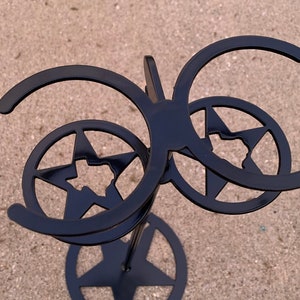 Texas Double Cup Drink Stand File- dxf, svg - Laser CNC Plasma Waterjet File ONLY!