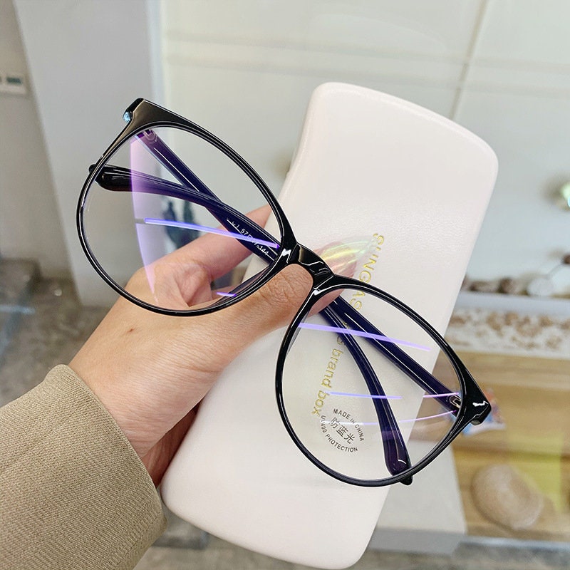 TECH-LINE-DIRECT Fashion Accessories Blue Light Blocking Glasses Clear Lens Metal Frame Anti Eyestrain Anti-uv Computer/Gaming/TV/Phones Glasses For