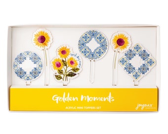Golden Moments Sunflower Acrylic Mini Topper Set