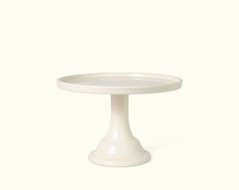 Linen White Melamine Cake Stand-Small | Dessert Stand | Mini Cake Stand | Cake Smash