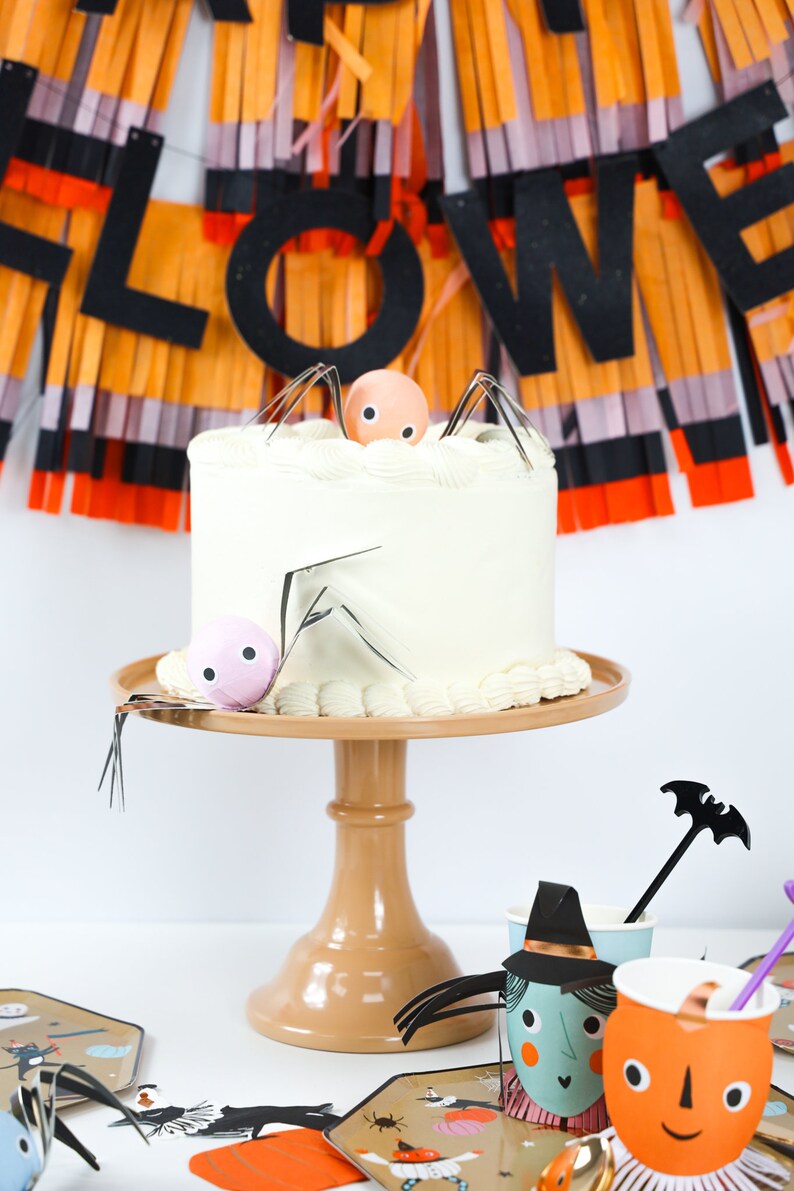 NEW COLOR Latte Brown Melamine Cake Stand Birthday Cake Stand Party Dessert Pedestal Modern Scandi Cake Stand image 4