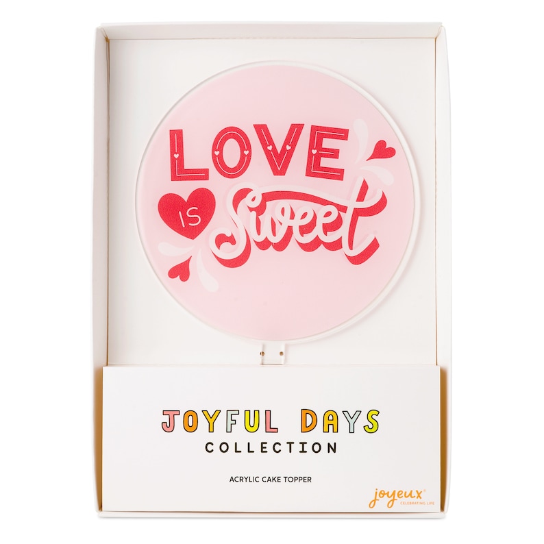 Love is Sweet Acrylic Cake Topper - Thumbnail 3