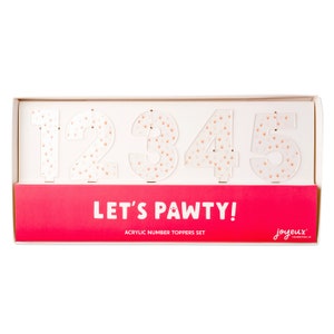 Let&#39;s Pawty Acryl Zahlen Set 0-9