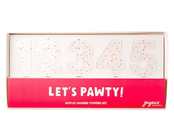 Let's Pawty Acrylic Number Set 0-9