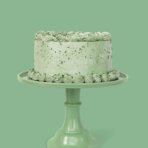NEW COLOR! Sage Green Melamine Cake Stand | Wedding Cake Stand | Party Dessert Pedestal| Modern Scandi Cake Stand