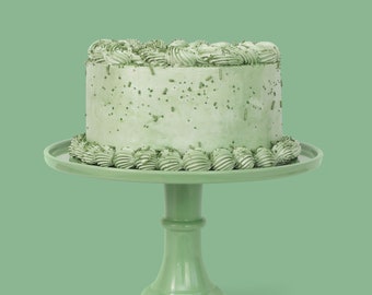 NEW COLOR! Sage Green Melamine Cake Stand | Wedding Cake Stand | Party Dessert Pedestal| Modern Scandi Cake Stand