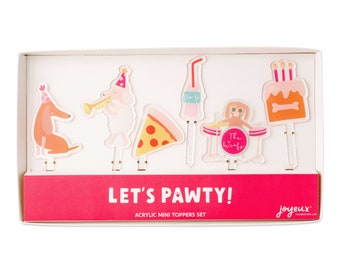 Let's Pawty Acryl Mini Topper Set