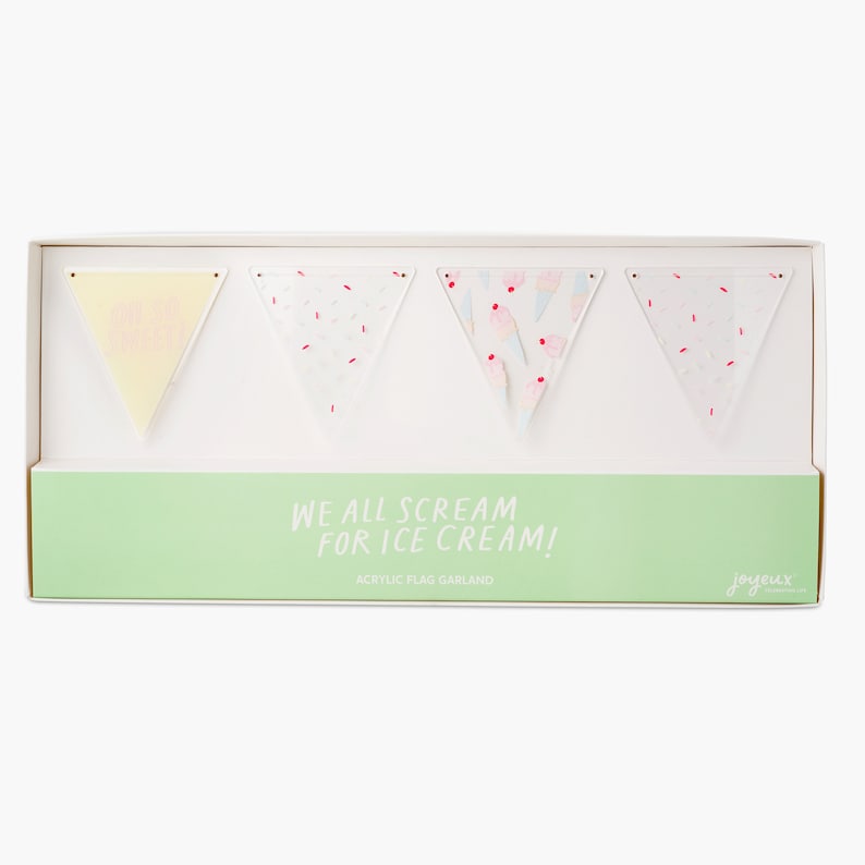 We All Scream For Ice Cream Acrylic Garland - Thumbnail 3