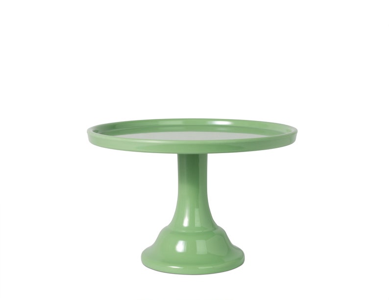 Sage Green Melamine Cake Stand-Small Dessert Stand Mini Cake Stand Cake Smash image 2