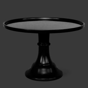 Ink Black Melamine Cake Stand- Large | Halloween Cake Stand | New Year&#39;s
