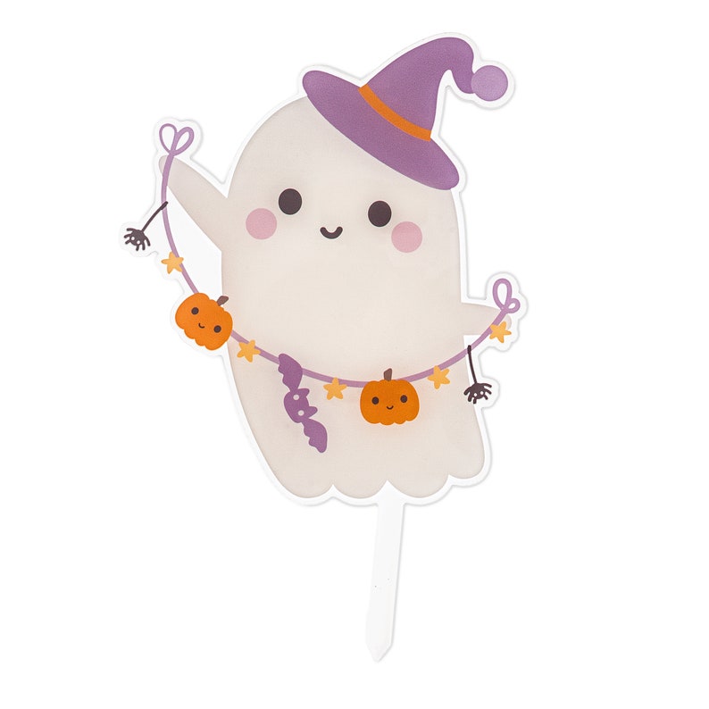 Boo! Ghost Acrylic Cake Topper - Thumbnail 2