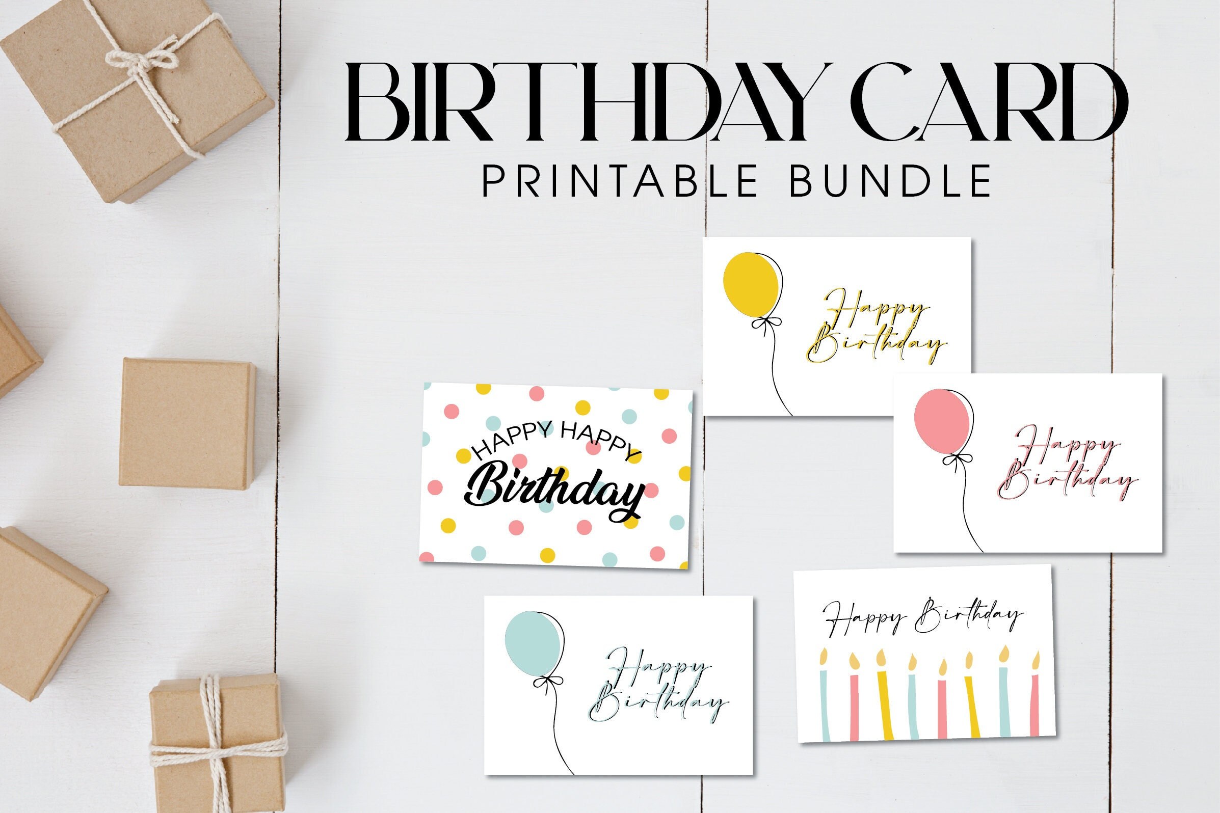 Birthday Card Print Bundle Primary LDS Printable 4x6 Cards - Etsy