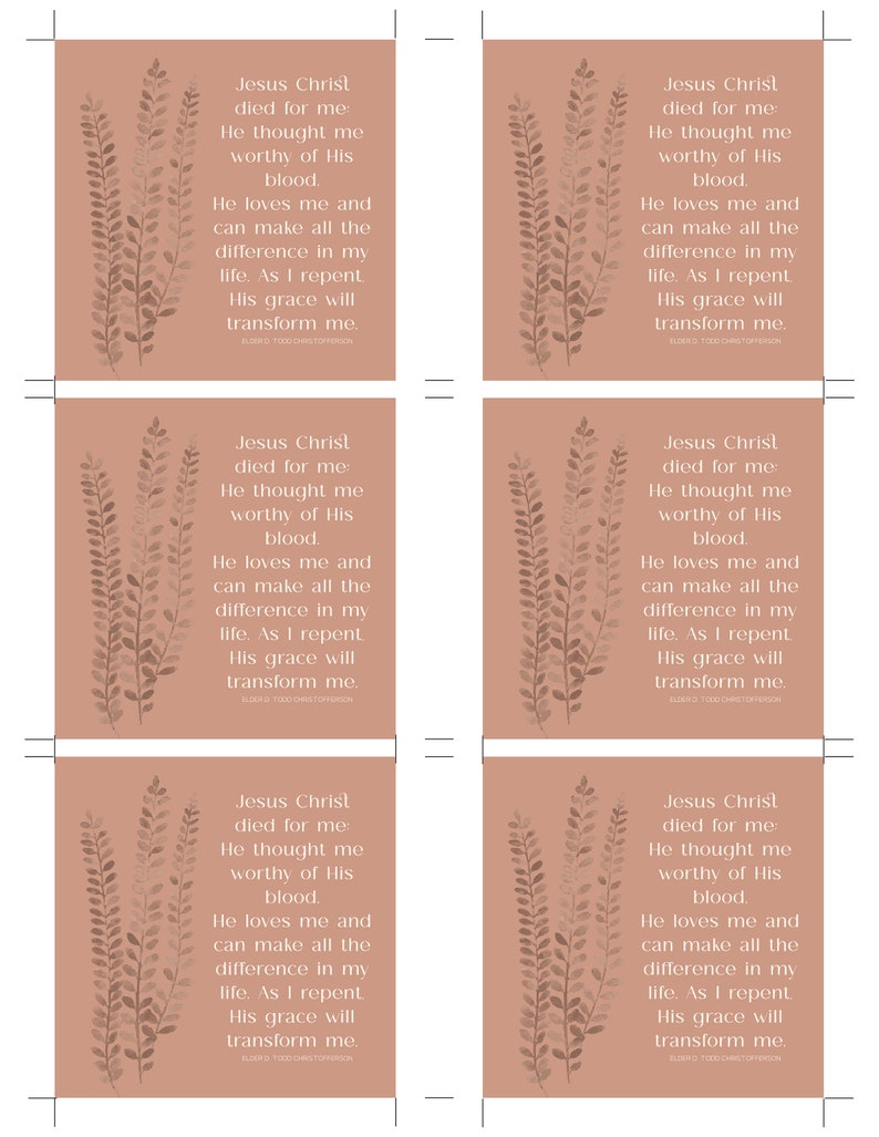 General Conference 2022 Quotes Handout Bundle Etsy