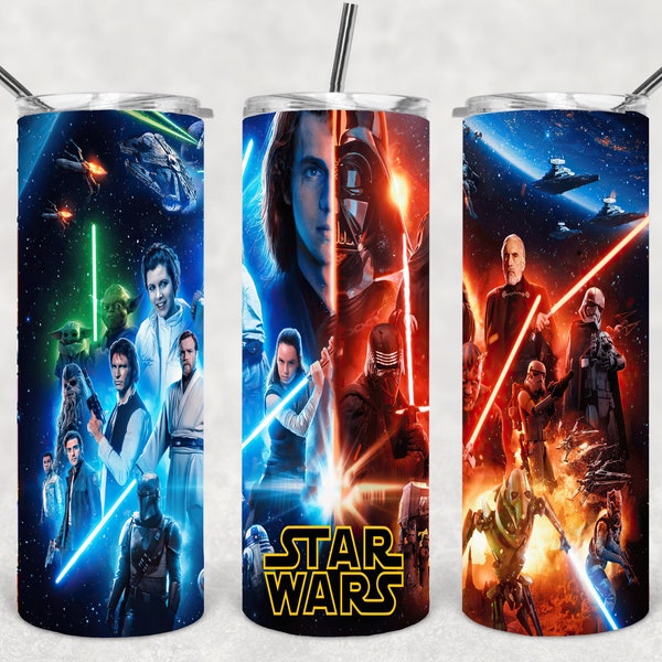 Inspired/2GalaxyWars/Skinny Tumbler//Image/Wrap/Download/Projects