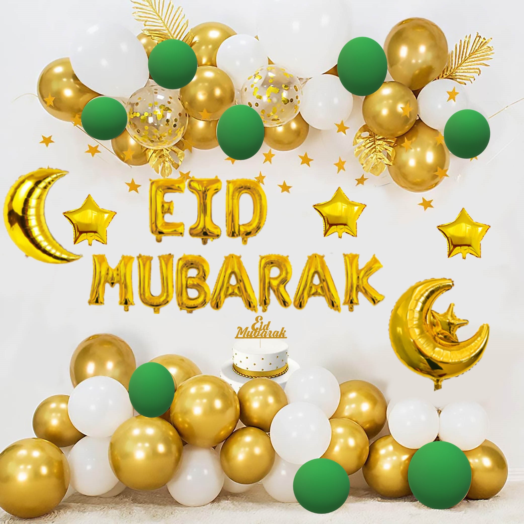 Eid Mubarak Balloon Set- Eid Decorations, Eid Al Adha, Eid Al Fitr - Etsy