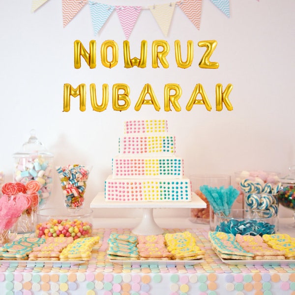 Nowruz Balloon Set- Noruz Decorations, Nowruz Decoractions, Happy Nowruz