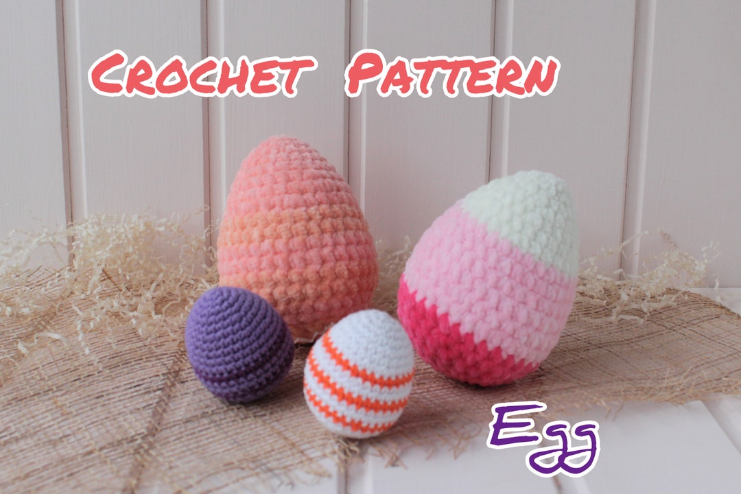 Easter Egg Pattern. Crochet Plush Pattern - Etsy