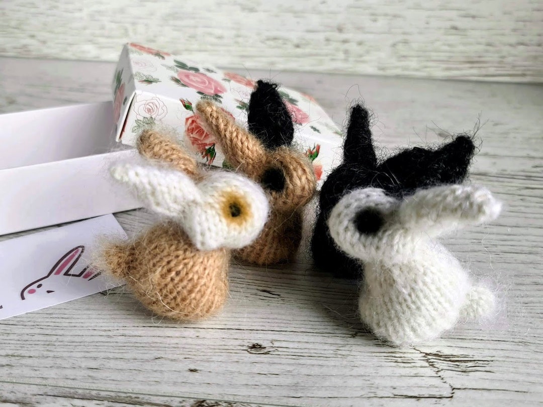 Rabbit Knitting Pattern, Toy Bunny Pattern, Plush Animal Pattern ...