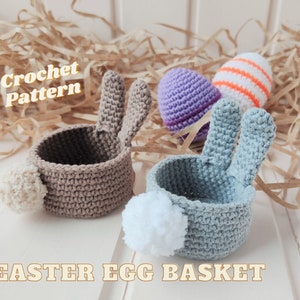 Crochet pattern easter egg basket