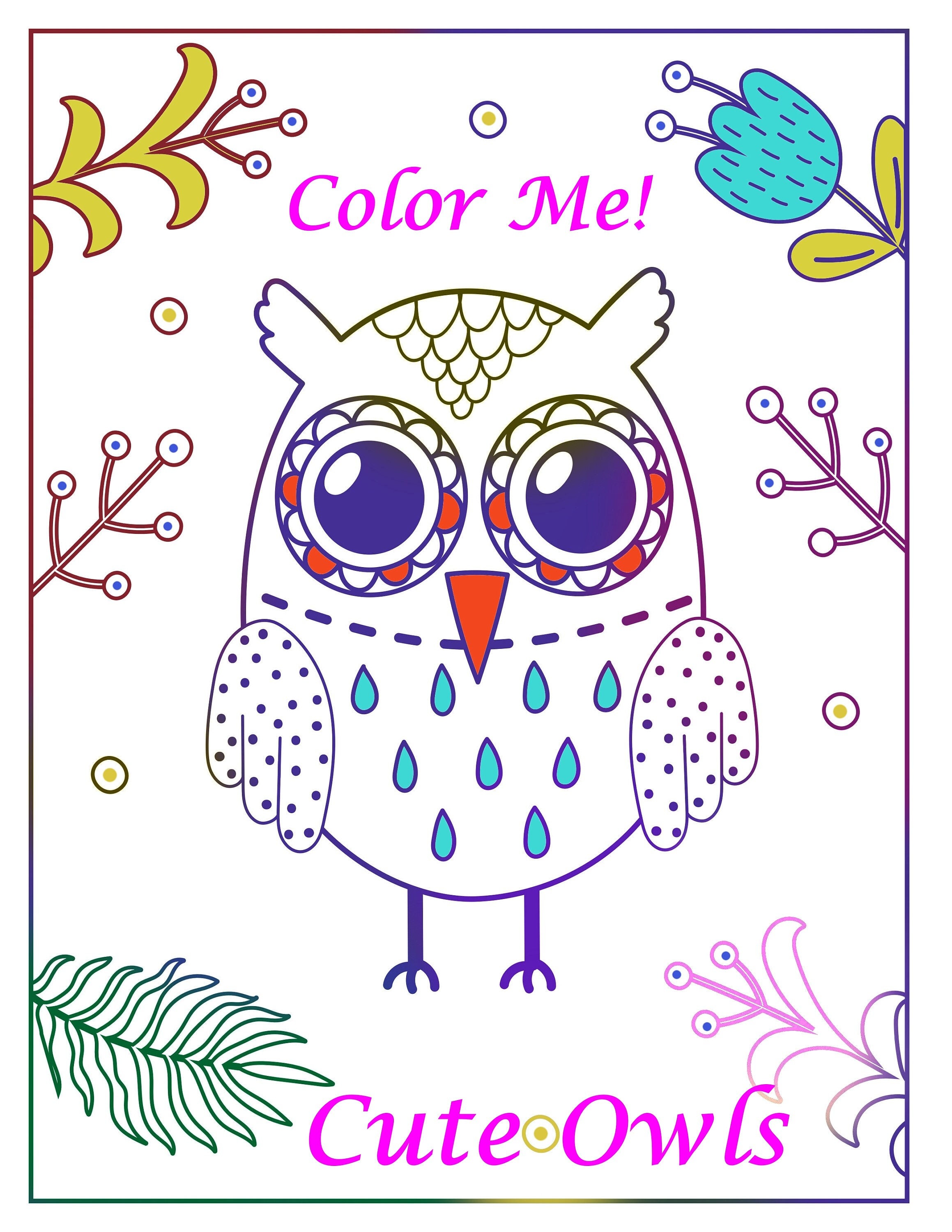 ColorMe! Cute Owls