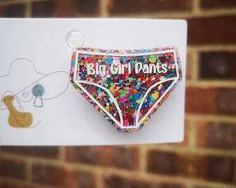 Broche à paillettes pour pantalon grande fille : cadeau positif