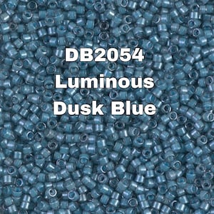 Miyuki Delica 11/00 DB2054  Luminous Dusk Blue, 1- 3-5-10 Grams Pockets