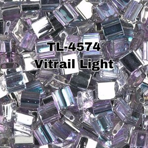 Miyuki Whole Tila Beads, TL- 4574 Vitrail Light,  Miyuki Tila Beads 3-5-10 Grams