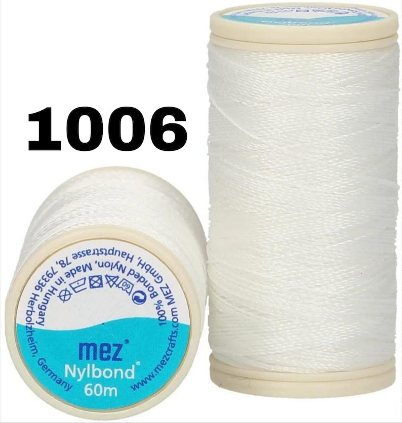 Mez Nylbond Extra Strong Beading Thread (60 mt), Making Miyuki, Seed Beads, Jewelery 1006