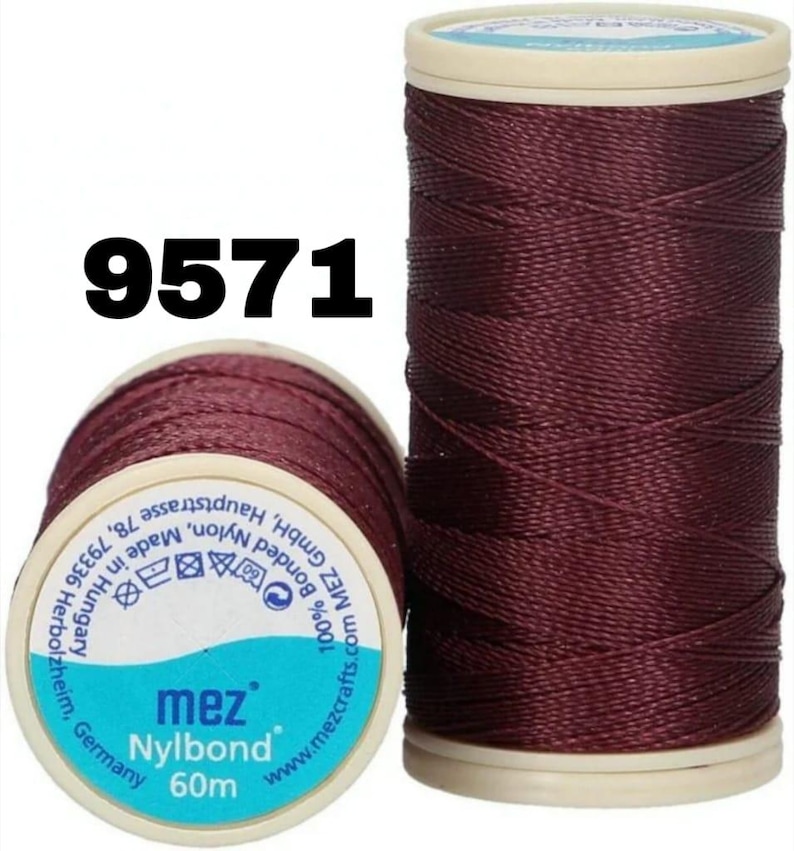Mez Nylbond Extra Strong Beading Thread (60 mt), Making Miyuki, Seed Beads, Jewelery 9571