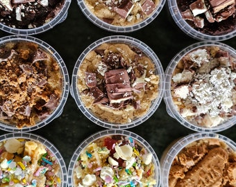 Edible cookie dough and brownie pots