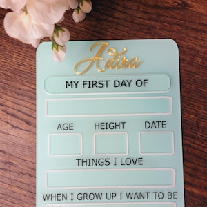 Back To School Sign, First Day of School Sign, Back to School Board, Interchangeable Sign, First and Last Day of School Sign