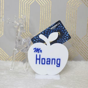 Porte-cartes cadeau pour enseignants | Cadeau personnalisé de remerciement pour la classe | Cadeau personnalisé | Cadeau de Noël pour professeur | Porte-cartes cadeau | Cadeau pour