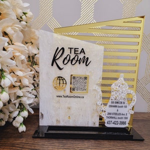 Multi QR Code Business Instagram Facebook Social Media Sign | Salon Sign | Beauty Sign