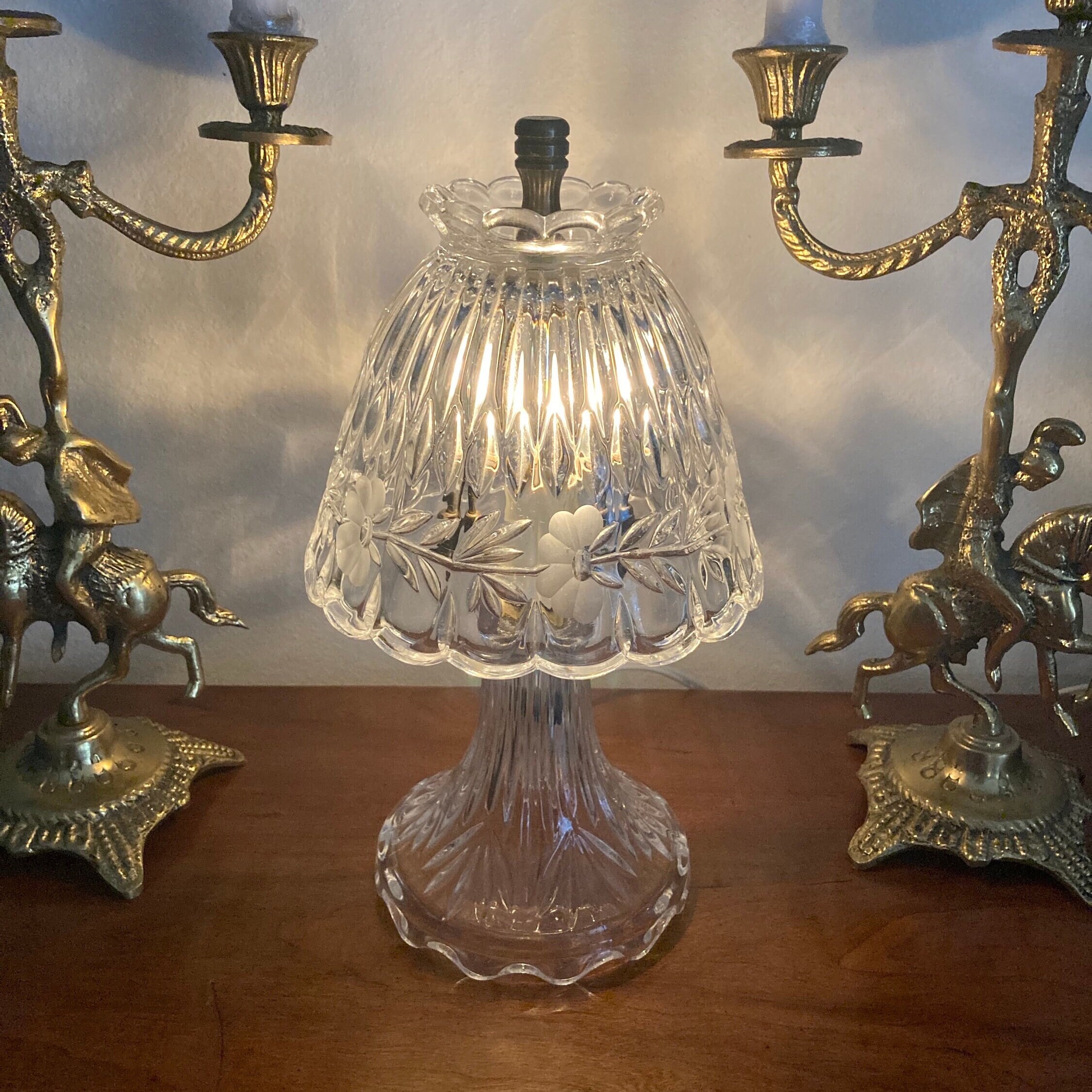 Vintage princess 2024 house crystal lamp