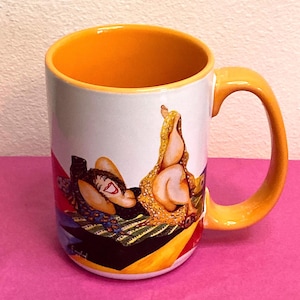 Vintage Jill Neal "Wild Women" ceramic coffee mug, Ladies with attitude, limited edition, coffee tea gifts, humorous gift for women.