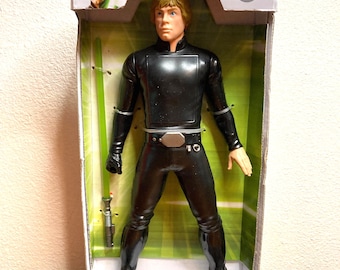 Luke Skywalker Star Wars Vintage Action Figure - Rare Disney Hasbro 9.5-inch Toy with Light Saber for Collectors, vintage toys, gifts boys.