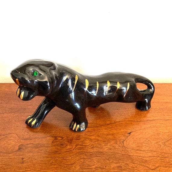 Vintage黒豹(BLACK PANTHER）ブロンズ　オブジェ Vintage黒豹(BLACK PANTHER）ブロンズ オブジェ