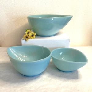 Fireking Turquoise Bowls - Etsy