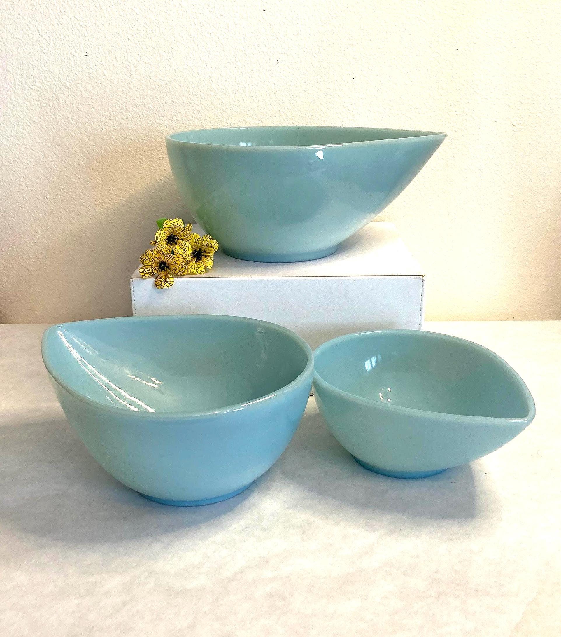 Fireking Turquoise Bowls - Etsy