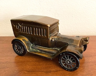 Vintage 1917 Pierce Arrow metal Car Bank Replica, Banthrico Continental Bank Promotion, coin bank, model car bank, advertising nostalgia.
